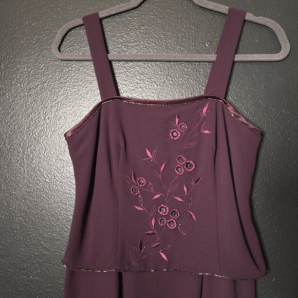 Vintage Y2K Women's 6P Formal Prom Wedding Guest Mother of Bride Beaded Embroide - Picture 6 of 13